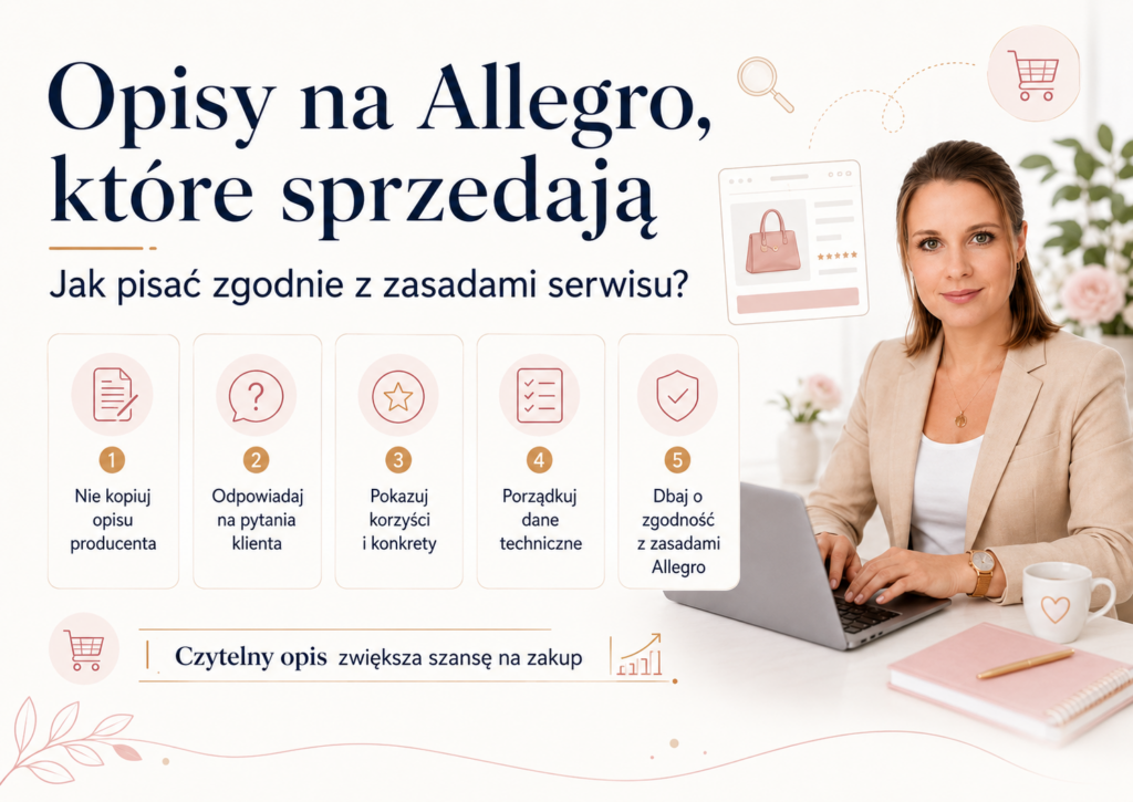 Opisy na Allegro, które sprzedają – pięć zasad tworzenia skutecznej oferty