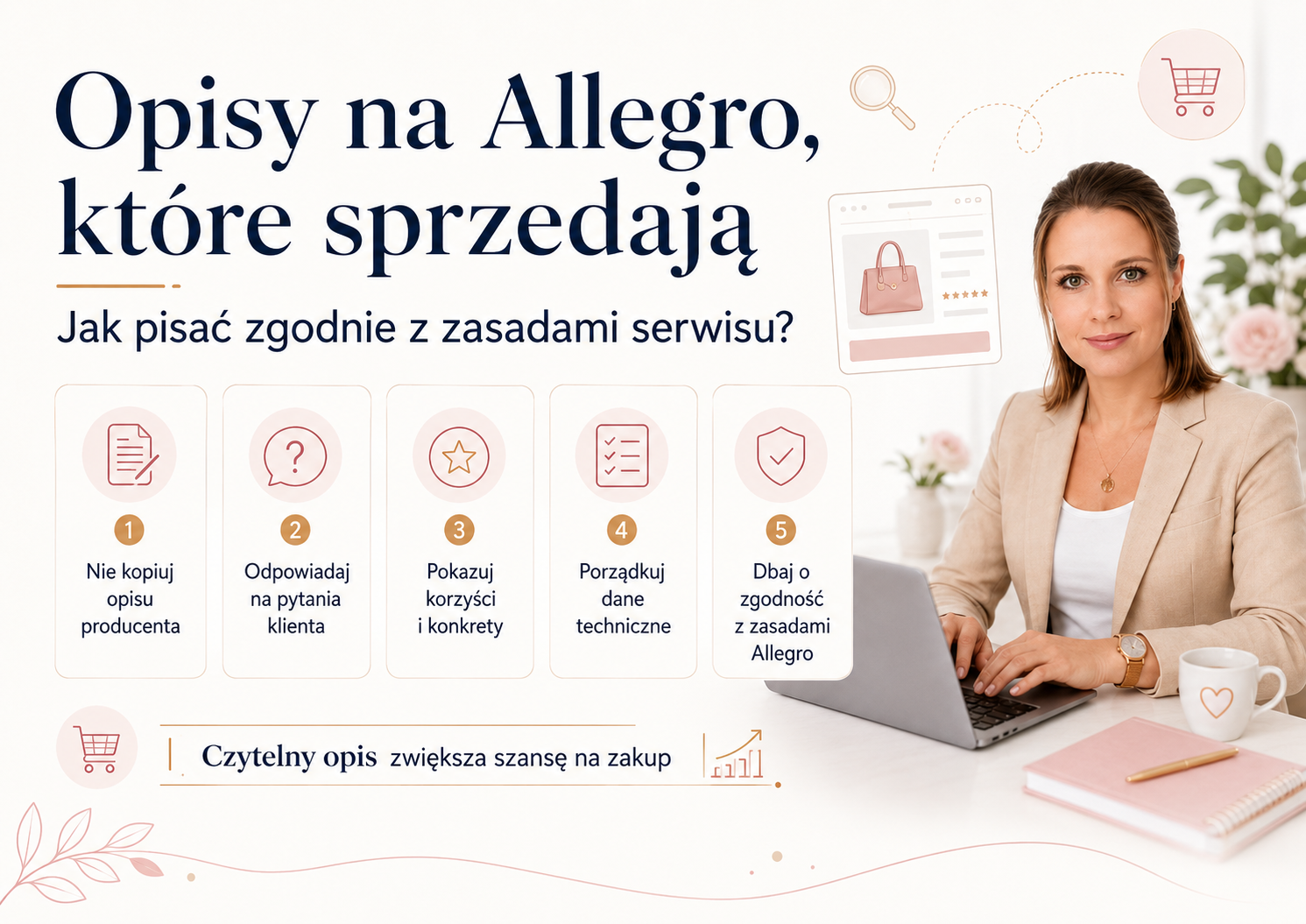 Opisy na Allegro, które sprzedają – pięć zasad tworzenia skutecznej oferty
