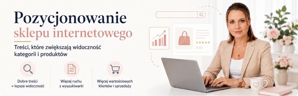 Pozycjonowanie sklepu internetowego dzięki wartościowym treściom dla kategorii i produktów
